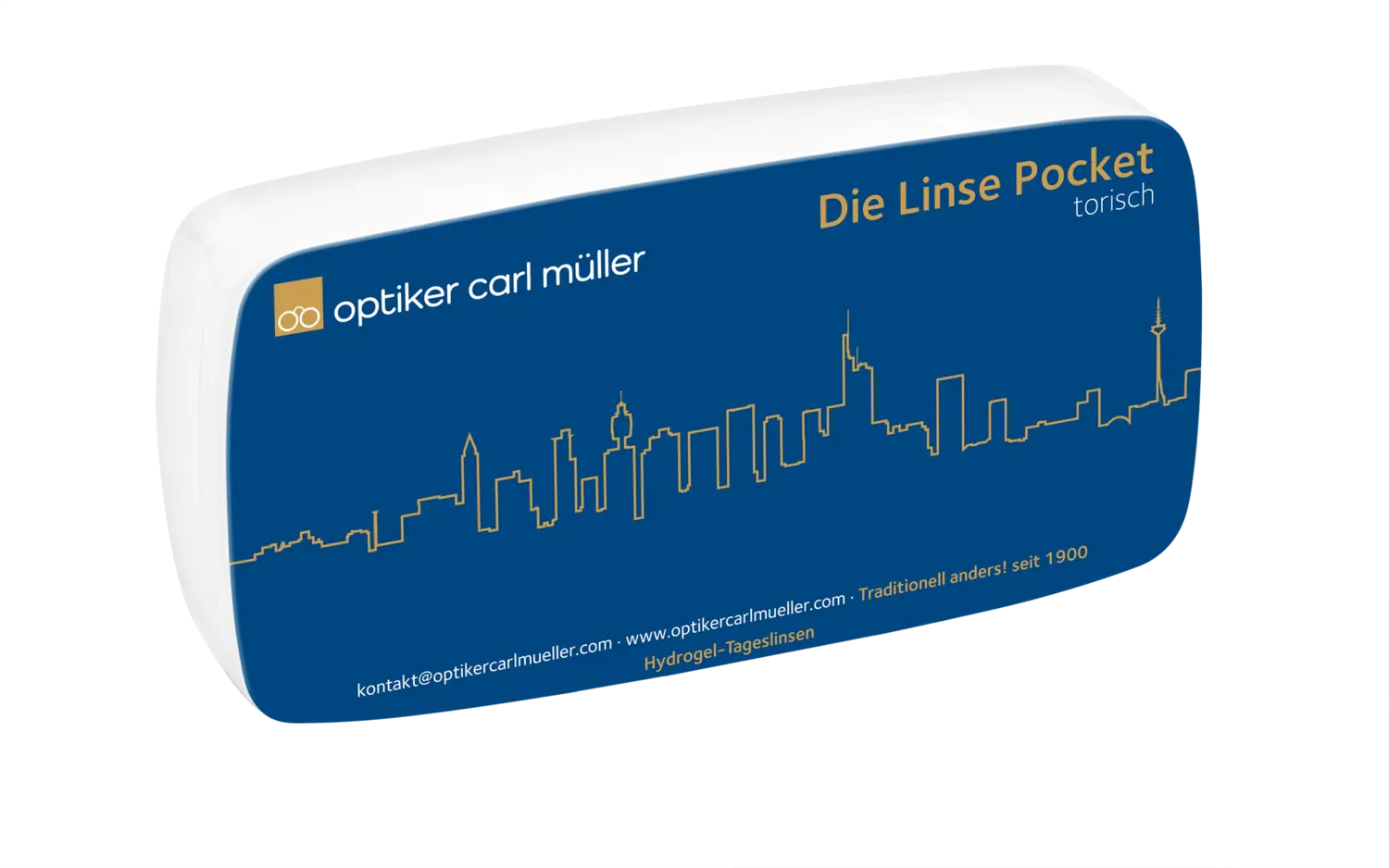 Die Linse Pocket - Tageskontaktlinse (torisch) Die Linse Pocket - Tageskontaktlinse (torisch)