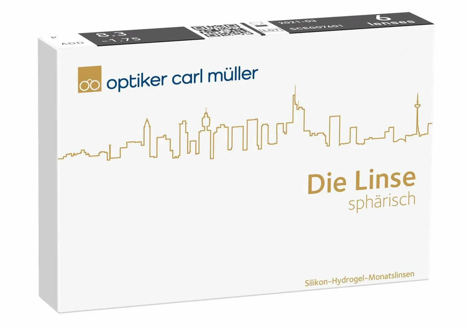 Die Linse - Monatskontaktlinse (sphärisch)