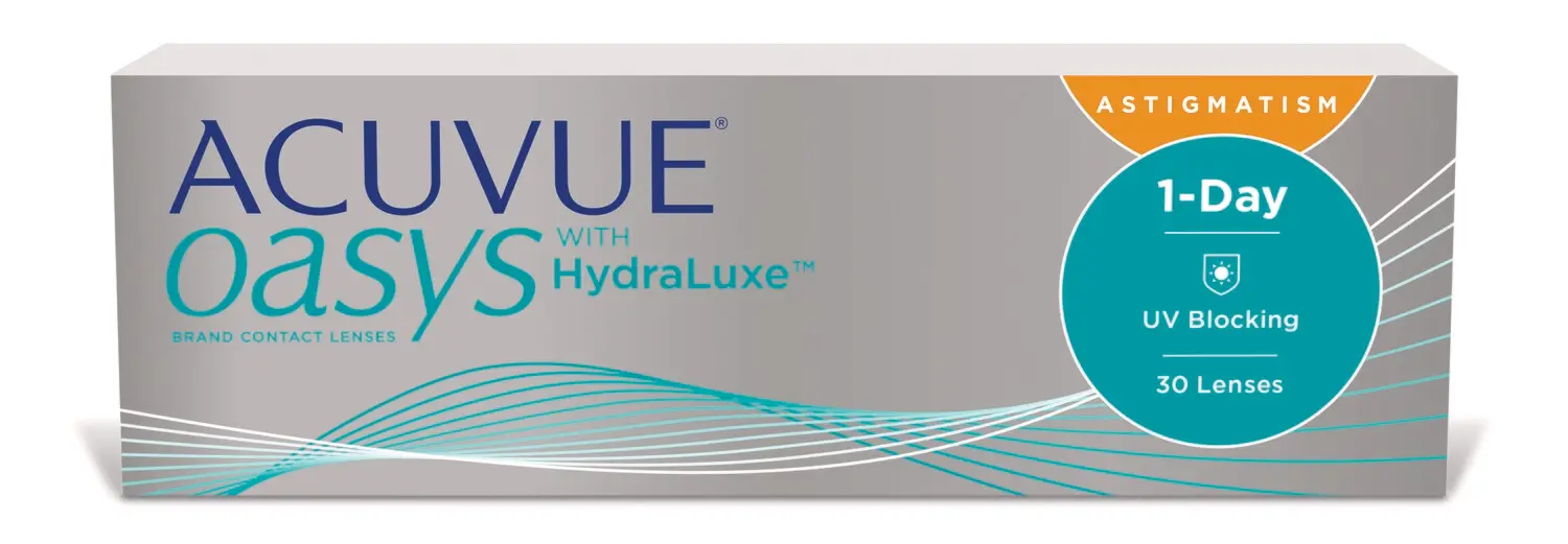 ACUVUE OASYS® 1-Day with HydraLuxe™ Technology for Astigmatism